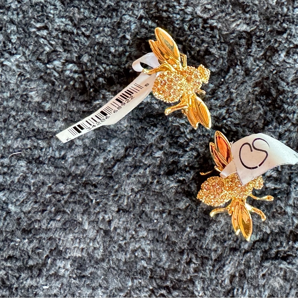 St John Gold Bee Brooch Set